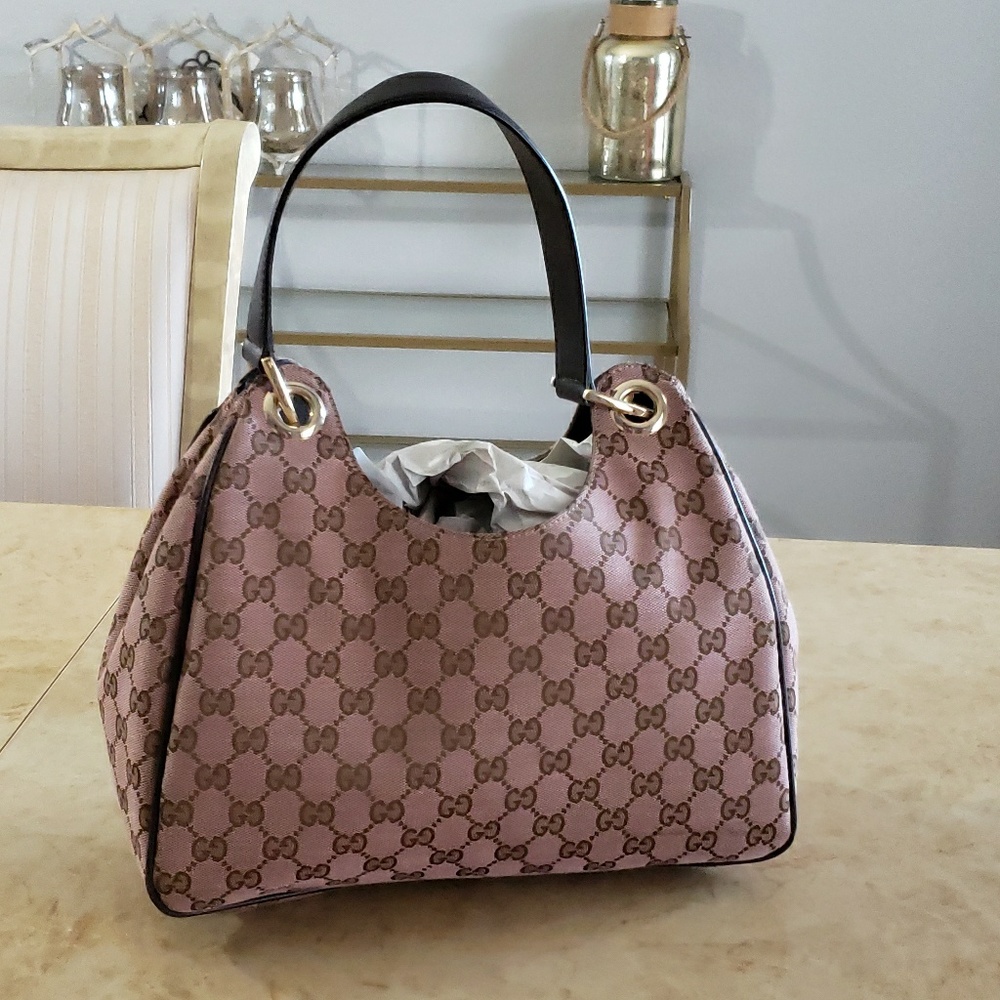 Gucci Purse... blush color w/brown monogram